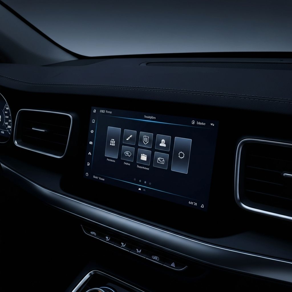 Digital car dashboard display